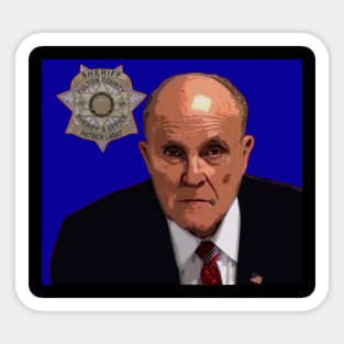 rudy giuliani mugshot Sticker